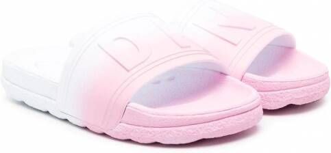 Dkny Kids Slippers met kleurverloop Wit