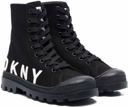 Dkny Kids Sneakers met logoprint Zwart