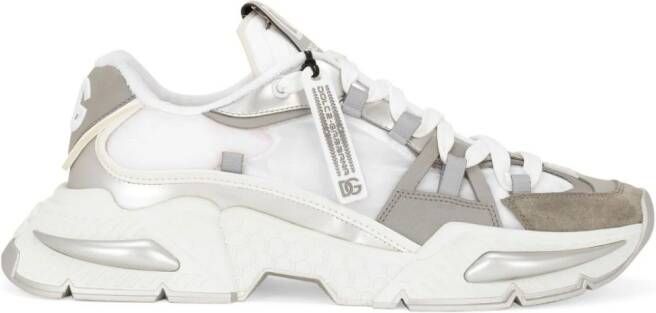 Dolce & Gabbana Airmaster chunky sneakers met DG-logo Wit