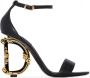 Dolce & Gabbana Baroque leren sandalen Zwart - Thumbnail 1