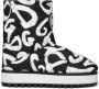 Dolce & Gabbana City enkellaarzen met graffiti-print Zwart - Thumbnail 1