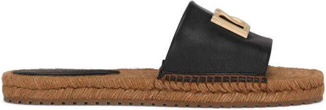 Dolce & Gabbana Espadrilles met logoplakkaat Zwart