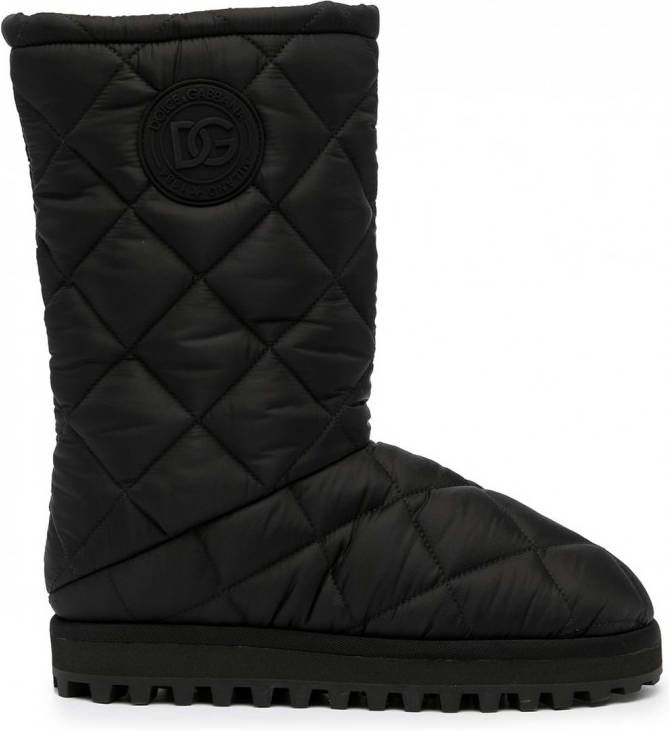 Dolce & Gabbana Gewatteerde snowboots Zwart