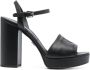 Dolce & Gabbana Keira leren sandalen Zwart - Thumbnail 1