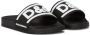 Dolce & Gabbana Kids Badslippers met logoprint Zwart - Thumbnail 1