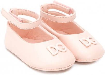 Dolce & Gabbana Kids Ballerina's met enkelbandje Beige