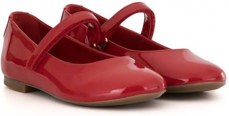 Dolce & Gabbana Kids Ballerina's met klittenband Rood