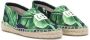 Dolce & Gabbana Kids Canvas espadrilles met geborduurd logo Groen - Thumbnail 1