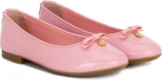 Dolce & Gabbana Kids heart hangers ballerina's Roze