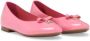 Dolce & Gabbana Kids Lakleren ballerina's Roze - Thumbnail 1