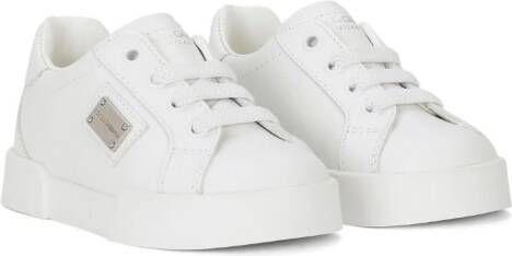 Dolce & Gabbana Kids Leren sneakers Wit