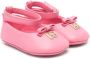 Dolce & Gabbana Kids Leren ballerina's Roze - Thumbnail 1