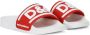 Dolce & Gabbana Kids Badslippers met logoprint Rood - Thumbnail 1