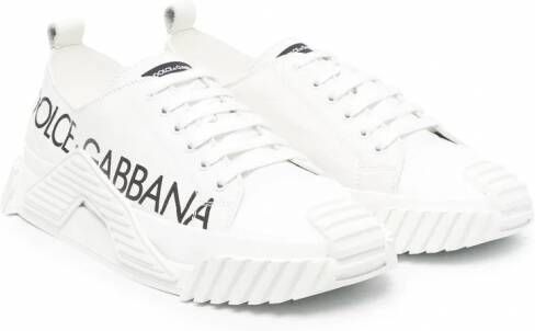 Dolce & Gabbana Kids Sneakers met logoprint Wit