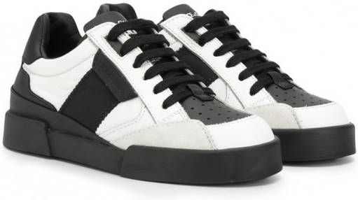 Dolce & Gabbana Kids Tweekleurige sneakers Wit