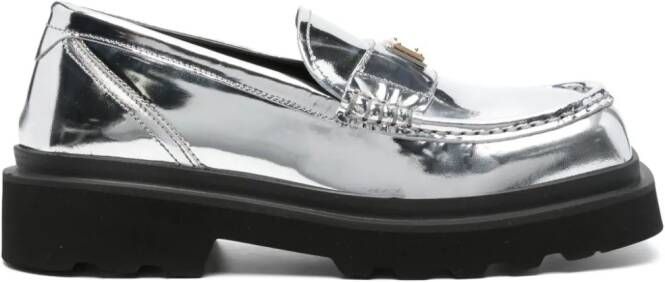 Dolce & Gabbana Leren brogues Zilver