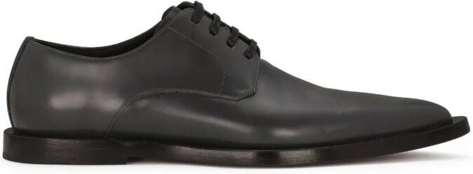 Dolce & Gabbana Leren derby schoenen Zwart