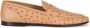 Dolce & Gabbana Leren slippers met textuur Beige - Thumbnail 1