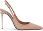 Dolce & Gabbana Leren slingback pumps Beige - Thumbnail 1