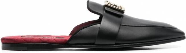 Dolce & Gabbana Loafers met logoplakkaat Zwart