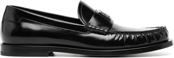 Dolce & Gabbana Loafers met logoplakkaat Zwart