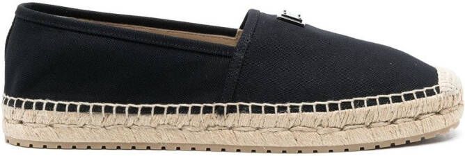 Dolce & Gabbana Espadrilles met logoplakkaat Zwart