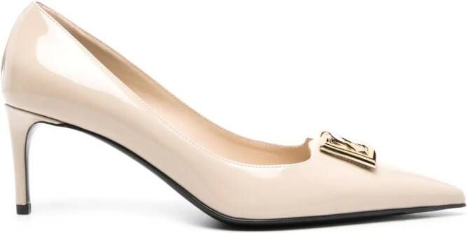 Dolce & Gabbana Lollo leren pumps Beige