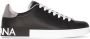 Dolce & Gabbana Portifino klassieke sneakers heren leer leer rubber 39.5 Zwart - Thumbnail 3