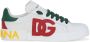 Dolce & Gabbana Portofino sneakers met logopatch Wit - Thumbnail 1
