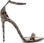 Dolce & Gabbana Sandalen met luipaardprint Zwart - Thumbnail 1