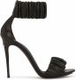 Dolce & Gabbana Sandalen met ruches Zwart - Thumbnail 1