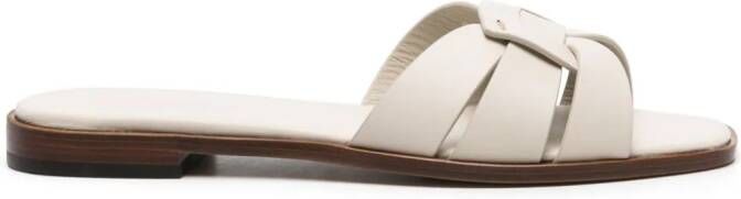 Doucal's Leren slippers Beige