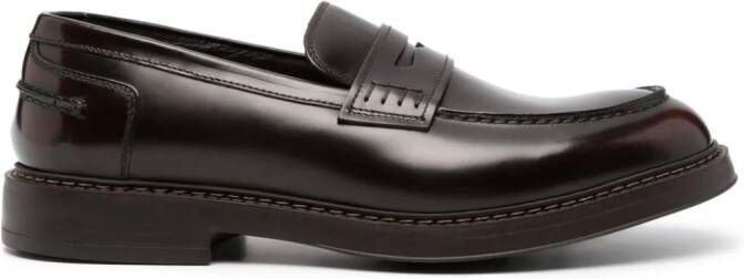 Doucal's Leren loafers Bruin