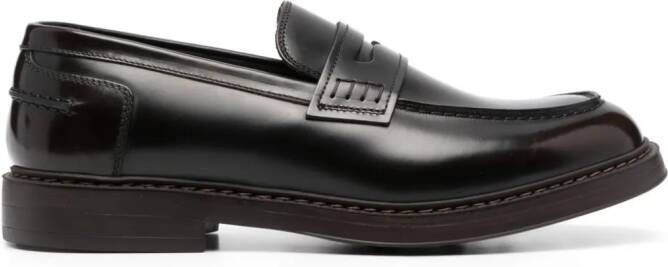 Doucal's Leren loafers Bruin