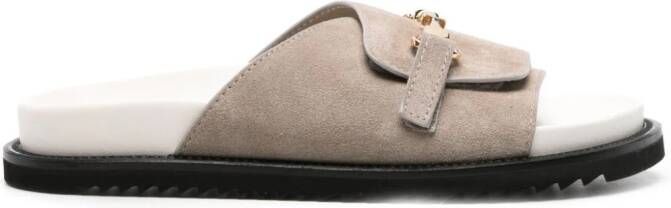 Doucal's Loafers met horsebitdetail Beige