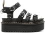 Dr. Martens Blaire sandalen met plateauzool Zwart - Thumbnail 1