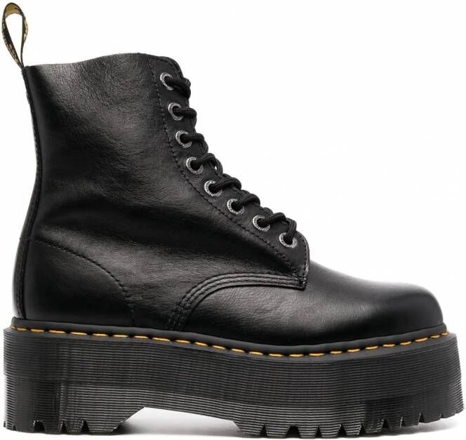 Dr. Martens 1460 Pascal Max laarzen met plateauzool Zwart