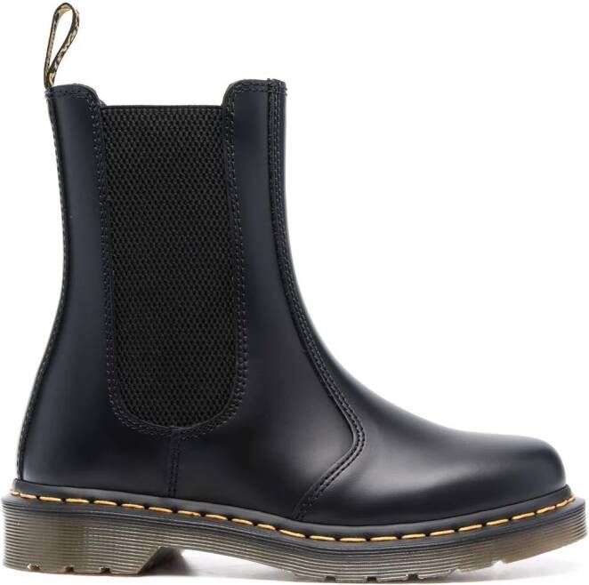 Dr Martens Dr. Martens Chelsea laarzen dames rubber Stof leerleer 6.5 Zwart