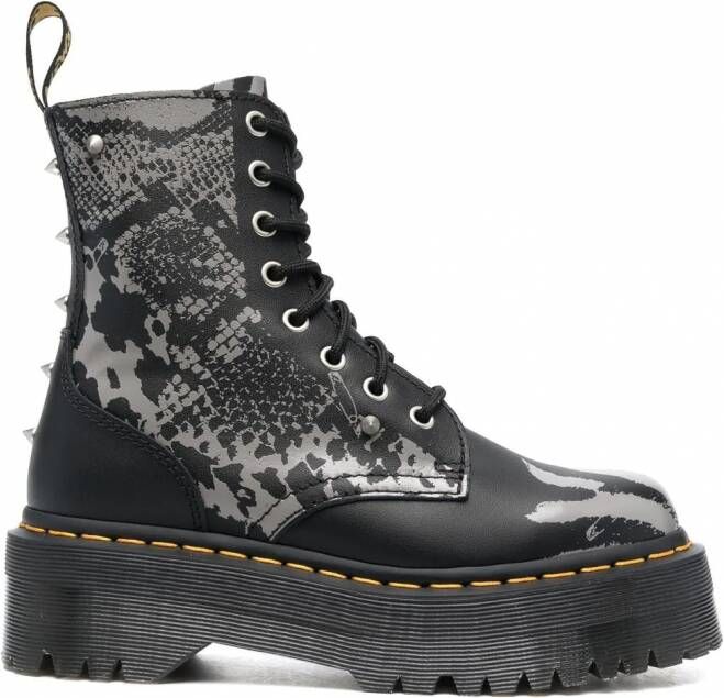 Dr. Martens Jadon laarzen met plateauzool Zwart