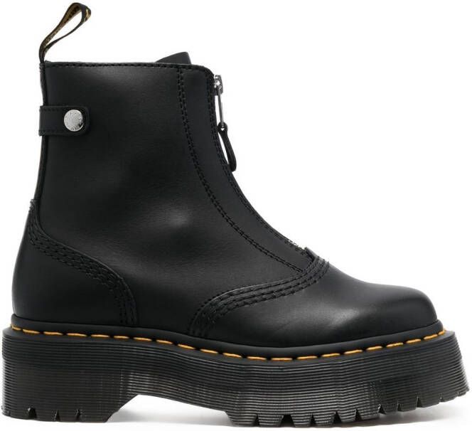 Dr. Martens Jetta laarzen met plateauzool Zwart