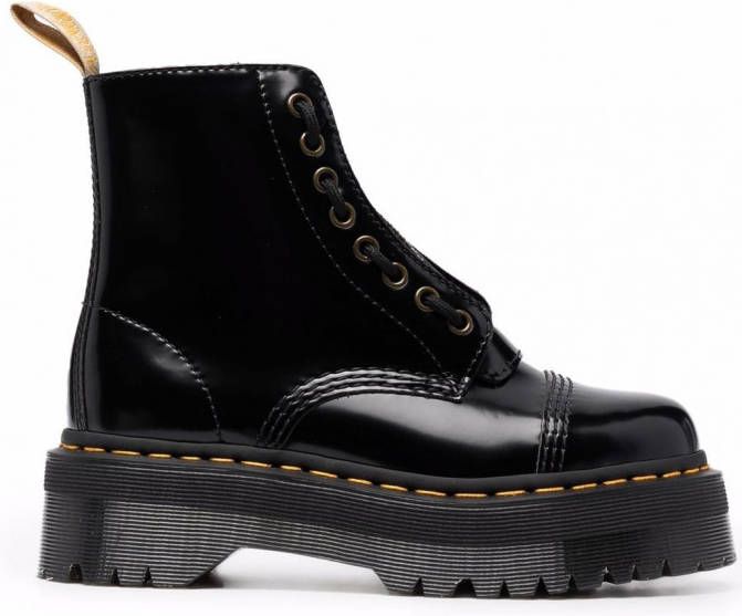 Dr. Martens Sinclair leren laarzen Zwart