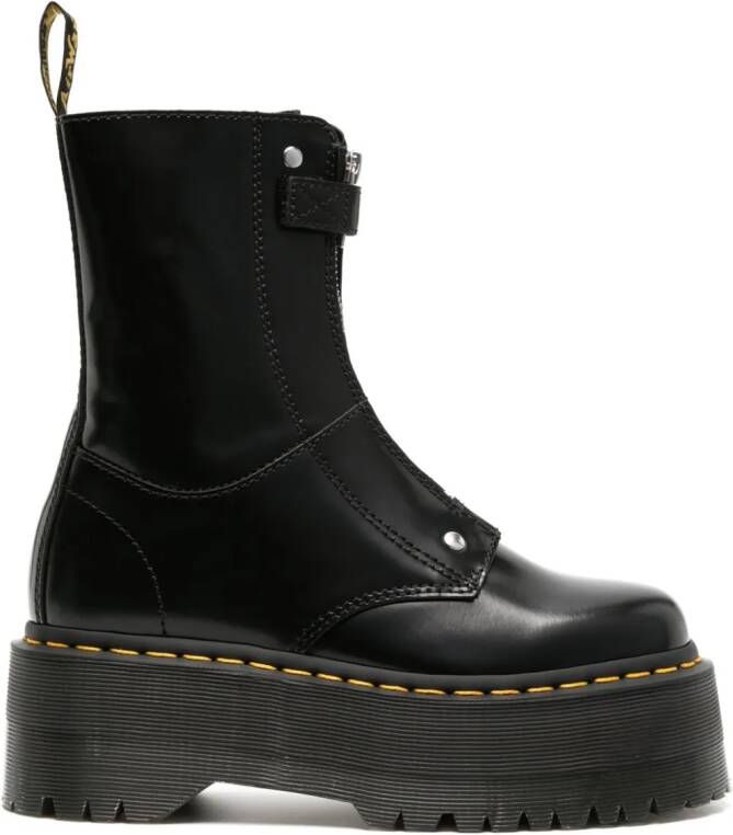 Dr. Martens Jeta Hi Max leren laarzen Zwart