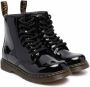 Dr. Martens Kids 1460 lakleren enkellaarzen Zwart - Thumbnail 1