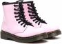 Dr. Martens Kids Enkellaarzen met veters Roze - Thumbnail 1