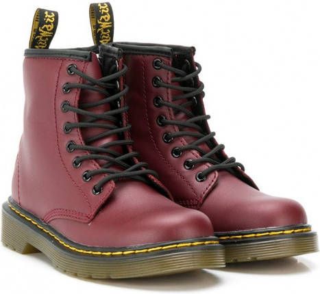 Dr. Martens Kids Enkellaarzen Rood