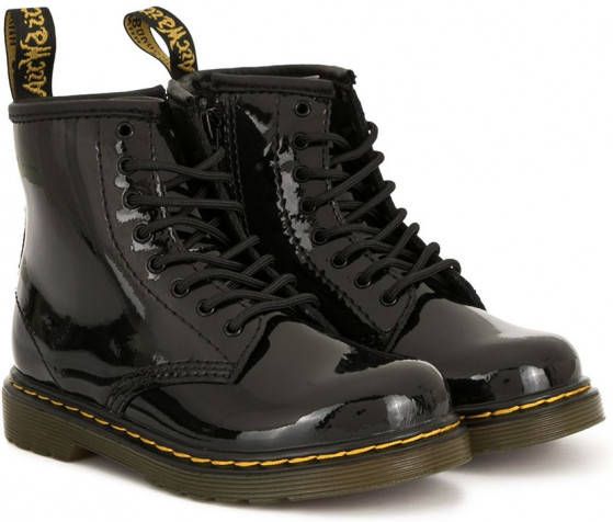 Dr. Martens Kids Regenlaarzen met veters Zwart