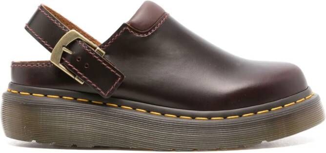 Dr. Martens Laketen slingback muiltjes Bruin