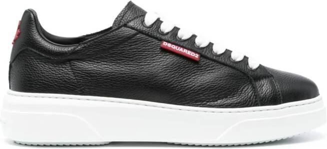 DSQUARED2 Bumper leren sneakers Zwart