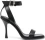 DSQUARED2 D2 leren sandalen Zwart - Thumbnail 1