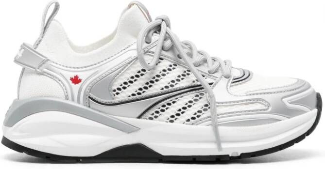 DSQUARED2 Dash sneakers met mesh Wit